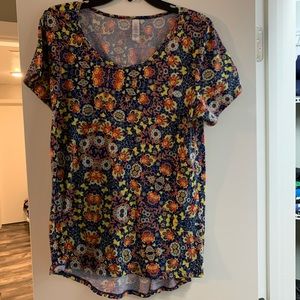 Multicolor floral pattern LuLaRoe shirt